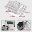 WOOGA Motorbike Foot Brake Lever Pedal Enlarge Extension Rear Brake Peg Pad Extender Compatible for Ho&n&da Rebel CMX1100 / DCT Rebel1100 Accessories 2021-2025 (Silver)
