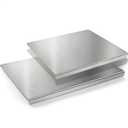 2Pcs L-Shaped Stainless Steel Cutting Board with Lip, 304 Metal Chopping Board Double-Sided Use, 23.6x15.7" & 15.7x11.8" Pastry Kneading Board for Meat Fruits Veggies Bread, Easy-Clean Dishwasher Safe