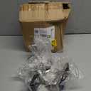 MCEAST Pack of 3 Christmas Stocking Holders Metal Mantel Stocking Clips Fireplace Stocking Hangers for Christams Decoration, Silver