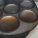 Holstein Housewares Non-Stick 6-Section Multi-Food Maker - Arepas, Mini Pancakes, Corncakes and More, 6-PC, Matte Black