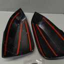 Side View Mirror Cover Compatible With Toyota Sienna 2021 2022 2023 2024 Rearview Mirror Trims Exterior Car Accessories ABS 2PCS(Carbon Fiber Style)