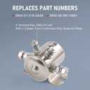 4 Terminal 24 Volt Continuous Duty Solenoid Relay Need Break 24063 Solenoid for Golf Carts,Winch, Marine Heavy Duty SPST 24VDC 24V Relay Nickel-Plating