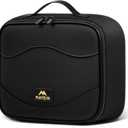 MATEIN Fireproof Travel Electronic Organizer, 2-in-1 Tech Cable Organizer Bag, Water Resistant Portable Cord Storage Bag Charger Carry Case for Electronics Accessories and Makeup, Black