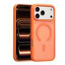 RALEAVO for iPhone 17 Pro Max Case Strong Magnetic Case [Compatible with Magsafe] Slim Shockproof Protective Phone Cover for iPhone 17 Pro Max Phone Case with Translucent Hard Back,Orange