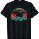 Horse Lover Animal Retro Vintage 80s Style. Size M