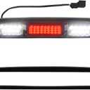 LED 3rd Third Brake Light Smoked Lens with Seal Gasket For 2007-2013 Chevy Silverado GMC Sierra 1500 2500 3500 2500HD 3500HD High Mount Stop Lamp Assembly