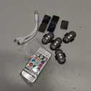 4PCS Wireless LED Strobe Lights with Remote Control, 8 Colors USB Charing Waterproof Anti-Collision Led Emergency Warning Lights for Car Motorcycle Drone Aircraft Bike