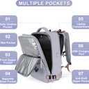 coofay Large Travel Backpack For Women Airline Approved Carry On Backpack Flight Approved Waterproof Sports Luggage Backpack Casual Daypack Small Hiking Backpack