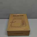 Solar Fan with LED Lantern - Battery Powered with Solar Panel, 90 Adjust, 3 Speed & Timer, 20Hrs Cooling, Rechargeable Battery Operated, Solar Powered for Camping Outdoor Fishing Travel RV Hurricane (Black)