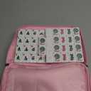 TIASUSAN American Mahjong Tile Set with 166 Pink Back Tiles (1.2”, Tiles Only), Mahjong Game Set