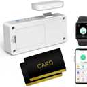 Cabinet Lock eLinkSmart Hidden Drawer Lock with RFID Card NFC for Child Safety Cupboard Door Kitchen Pantry Furniture Support Phone or Watch App No Drilling Required White