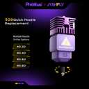 PhaetusxArkfly Conch Hotend H2D Removable Nozzle, 50mm/s Max Flow Rate, EndCoat Enhanced Nozzle (0.8mm)
