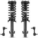 Front Struts Suspensions w/Coil Spring & Sway Bar Links for Honda Accord (2.4L 4 Door Sedan / 2 Door Coupe) 2008 2009 2010 2011 2012, Strut Shock Absorber Assembly Replace 172562L 172562R K90456