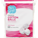 Simply Soft Premium Organic Cotton Balls, 200 Count 100% Pure Cotton, Certified, Hypoallergenic, Large, Soft & Absorbent for Beauty, Cosmetics, Skin Care, Lint Free Pack of 2