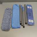 Microfiber Mops for Floor Cleaning, Multi Surface Floor Cleaner with 2 Microfiber Dry Wet Mop Pads + 2 Dusting Clothes for Sweeping and Mopping