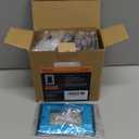 BESTTEN Decorator Switch or Receptacle Outlet Metal Wall Plate, Stainless Steel Outlet Cover with Protective Film, Durable Corrosion Resistant, 1-Gang 4.50" x 2.76", 30 Pack, Silver