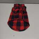 Dog Shirt Plaid Puppy Clothes for Small Medium Large Dogs Cats Boy Girl Kitten Soft Pet T-Shirt Breathable Tee Outfit Adorable Grid Apparel Halloween Thanksgiving [Red#1; M] (M - Chest ~15.3" / 6~9 lbs)
