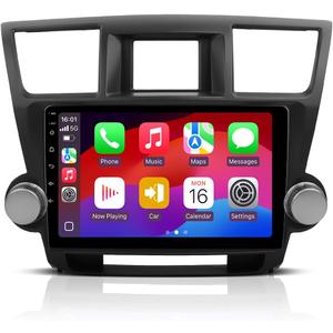 Android 13 Radio for Toyota Highlander 2008-2013, Apple CarPlay Car Stereo with 6G+128G 10.2 Inch Touchscreen, WiFi, DSP, SWC, AM FM Radio, GPS Navigation, 2.4GHz & 5GHz WiFi