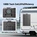 100W 12V Flexible Solar Panel 9BB Monocrystalline Cell 12 Volt Semi-Flexible for Marine RV Trailer Boat Cabin Van Car Uneven Surfaces 12V Battery Charge