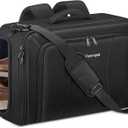 Vancropak Convertible Carry on Garment Bag with Backpack Straps, Airline Approved Travel Garment Duffel Bag with Shoe Compartment, Wrinkle Free Suit Carrier Business Suitcase For 15.6" Laptop, Black