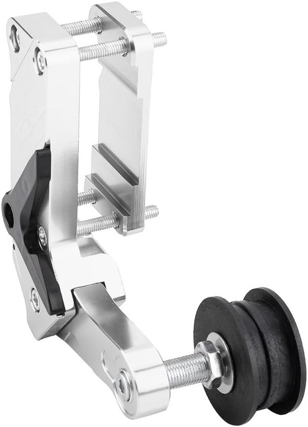 Aramox Adjuster Chain Tensioner, Universal Motorcycle Adjuster Chain Tensioner Roller CNC Aluminium Alloy Tool (Silver)