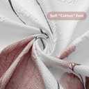 QiyI Watercolor Floral Shower Curtain, 3D Embossed Butterflies Pink Brown Flower Bathroom Curtain, Minimalist White Cloth Bath Curtain, Waterproof Fabric Textured Shower Curtain Set with Hooks, 72x72