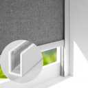 ZSTARR U Channel Aluminium Alloy Light Blocking Strips for Roller Blinds Light Gap Blockers Window Shades Side Rail Tracks Bedroom Sleep Nursery (White,58",2Pcs)