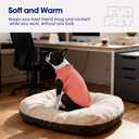 FUAMEY Dog Fleece Vest for Large Dogs,Warm Stretchy Dog Sweatshirts Pullover with Leash Hole Dogs Sweater Soft Pet Turtleneck Cozy Pet Vest Lightweight Sleeveless Orange XL