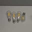 Brightever 4-Pack Vintage LED Edison Bulbs 60W Equivalent, 6W ST58 2700K Warm White Antique LED Filament Bulbs, E26 Medium Base, Clear Glass Style for Home and Commercial, Non-dimmable