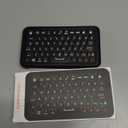 Mini Keyboard with Bluetooth 5.0/2.4G Dual Mode, Gyroscopic Motion Mouse, 64 Keys, RGB Backlight Options, Rechargeable Battery, Type-C Win/iOS/Android/ (Black)