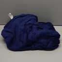 JIAHANNHA Navy Blue Throw Blanket Twin Size 60 by 80 Inches Flannel Fleece Blanket for Couch Sofa Bed 280GSM,Super Soft Cozy and Luxury Bed Blanket for All Season