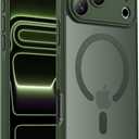 Designed for iPhone 17 Pro Max Case, Compatible with MagSafe, [Camera Protection] [15FT Military Drop Protection] Shockproof Translucent Matte Anti-Slip Phone Case, 6.9", Alpine Green