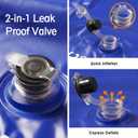 USHMA Pool Pillows for Above Ground Pools, 4x4 Ft Cold Resistant Pool Pillow for Winterizing | Durable PVC Air Winter Pool Pillow for Closing Winter Above Ground, Rope Included