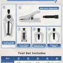 DAYUAN 5pcs Professional Front End Service Tool Kit, Pitman Arm Puller, Ball Joint Separator Tie Rod Remover Tool