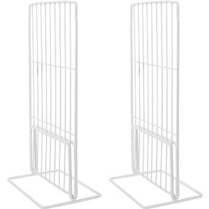 Kichvoe 2Pcs Adjustable Freezer Divider, Expandable Wire Shelf Organizer for Chest Freezer, Refrigerator, Supermarket - Width Can Be Extended to 11"-13/Height 11", White