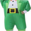 Inflatable Leprechaun Costume for Adults St. Patrick Day Costume Leprechaun Blow up Suit Inflatable Costume