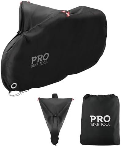 Pro Bike Cover for Outdoor Bicycle Storage - Heavy Duty Ripstop Material, Waterproof & Anti-UV (Travel - Large for 1 Bike)