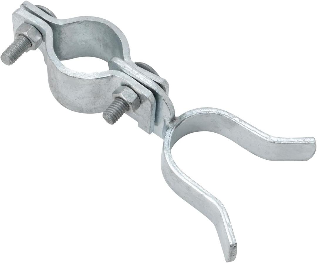 VIVIDA Chain Link Gate Latch 1-3/8" x 1-3/8", Chain Link Fence Gate Fork Latch, Galvanized Farm Fence Lock, 1 PCS