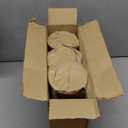 EDHAS Natural Round Turned Candle Holders for Pillar Candles Set of 3 Vintage Style Mango Wood Candle Holder for Centerpiece for Dining, Living Room