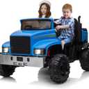 Qeetex Hetoy Ride On Truck for Kids 24V Ride On Car with Remote Control Electric UTV Vehicles with Dump Bed 4WD Power 4x200W Motors 4xSpring Suspension 3 Speeds 2 Seater in the Kids Play Toys department