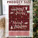 Christmas Mailbox Covers Buffalo Plaid Santa Letter Box Cove Magnetic Waterproof Mail Wraps for Outdoor Yard Garden Oversized Winter Mailbox Decor-25.5"x21"