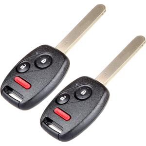 OCPTY 2PCS Black Metal & Plastic Keyless Entry Remote Control Key Fob Transmitter Replacement for 07-13 Honda CRV, 10-11 Accord, 10-12 Insight, 10-13 FIT - Compatible with Passenger Car, SUV