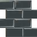 STICKGOO Peel and Stick Subway Tile, Stick on Tiles Backsplash for Kitchen & Bathroom in Dark Grey (Pack of 10, Thicker Design)