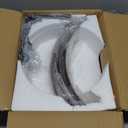 20'' Farmhouse Semi Flush Mount Ceiling Light, 4-Light Rustic Hallway Entryway Light Fixtures, Metal Wood Grain Finish Close to Ceiling Lights for Kitchen Dining Room Bedroom Living Room Foyer (Brown)