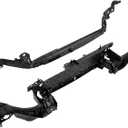 ALMULOO Radiator Mount Core Support & Upper Tie Bar Compatible With 2013-2016 Ford Fusion Replacement for DS7Z8A284A DS7Z16138B Upper Rad Support Bracket Brace Frame Assembly Crossmember Panel