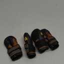 CovertSafe& Dog Boots for Dogs Non-Slip, Waterproof Dog Booties for Outdoor, Dog Shoes for Medium to Large Dogs 4Pcs with Rugged Sole Black-Brown (Size 1: 2.3''x1.6'')(L*W) for 10-23 lbs)