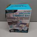 Cozy Essential Vacuum Storage Bags, Space Saver BagsCompression for Comforters and Blankets, Pillow, Bedding, Sealer Clothes Storage,35 Combo