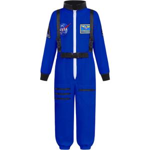 Aoiviss Astronaut Costume for Kids, Space Costume Space Suit for Boys Girls NASA Astronaut Cosplay Role Play Dress Up (Blue,110


)