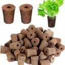 70 Pack Grow Sponges, Starter Plug for Seeds or Cuttings, General Hydroponics Rapid Rooter Plugs for Seedling Herbs Lettuce Vegetable Flower, Great for Soil or Hydroponics Growing System (Cylinder)