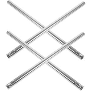 STOBAZA 7pcs Broom Pole Replacement Stick Stainless Steel Mop Handle Rod Stick for Mop Pole